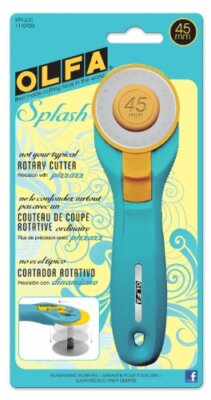 OLFA RTY-2C 45mm Splash Rotary Cutter, Quick Change Fabric Cutter, Choose Color