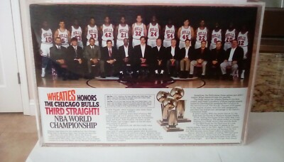 Wheaties Chicago Bulls 3連覇記念シリアルボックス Chicago Bulls Wheaties Cereal box-Three Straight NBA Champions