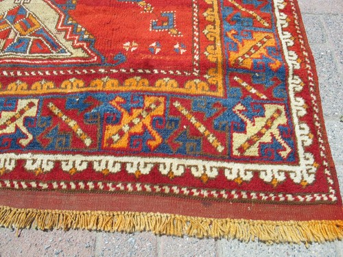 Antique 100 Year Old Handwoven Anatolian Turkish Rug – Natural Dyes, Vintage Woo - Picture 20 of 24