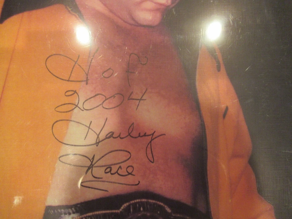 1 张签名哈雷赛车 16x20 照片 2005 年 hof 带顶级装载机 — 第 3/3 张图片