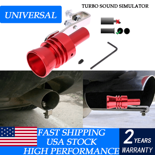 Universal Fake Turbo Sound Exhaust Whistle Blow off Valve Simulator Whistler XL