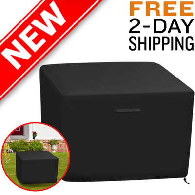 New Gas Fire Pit Cover Square Premium Patio Outdoor Water Proof