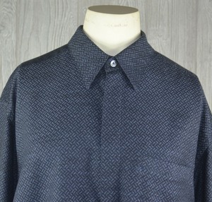Zanella-Men-039-s-XXL-Button-Front-Shirt-Long-Sleeve-Made-In-Italy