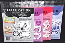 Labels Banners Stencils Design Tool Kit  #4 #8 #10 #11 Card Flaps All New U Pick