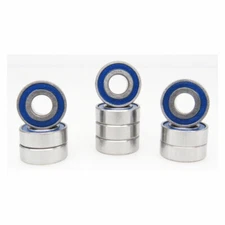 TRB RC 5x12x4mm Precision Ball Bearings Rubber Sealed Blue (10)