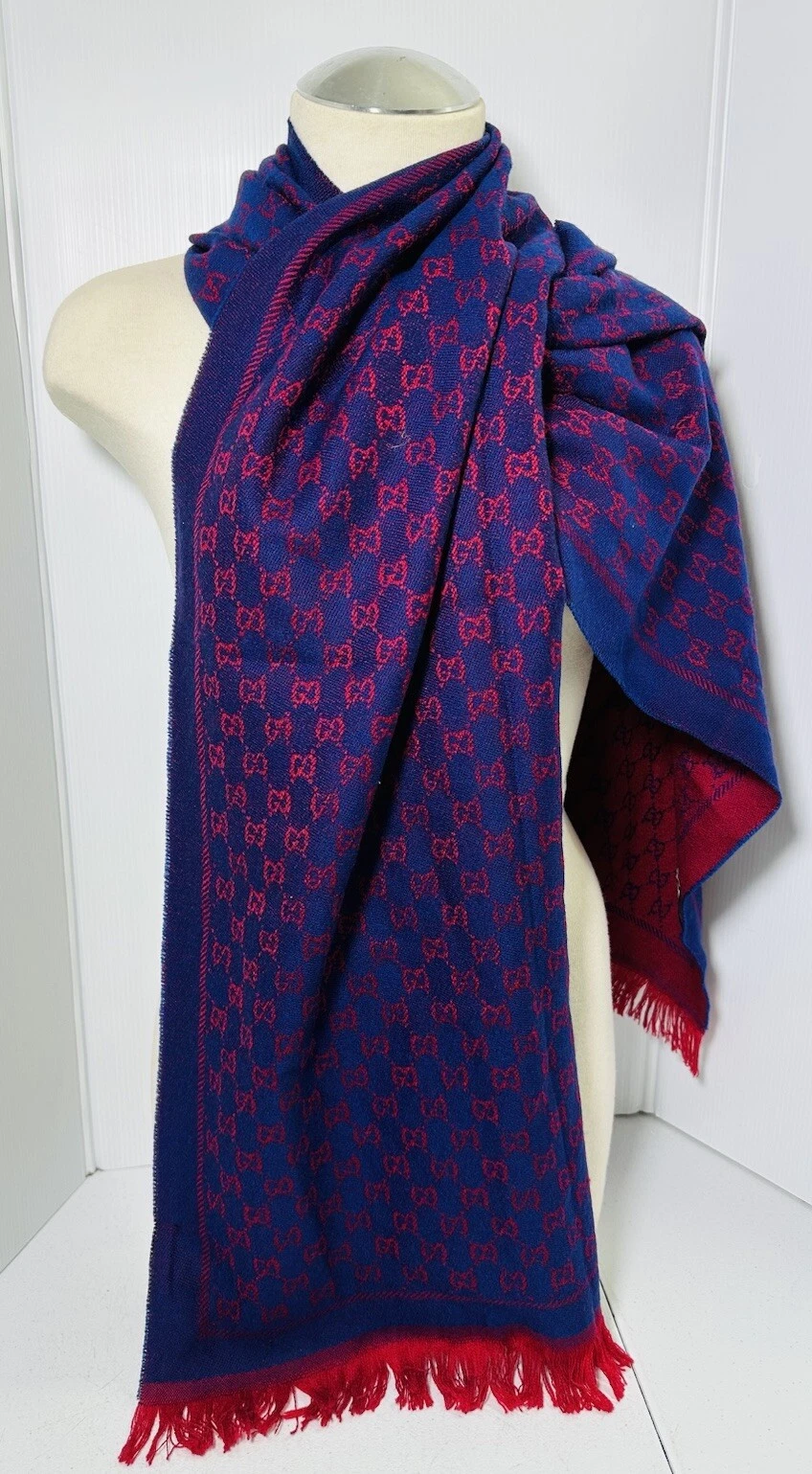 Châle foulard logo imbriqué GUCCI GG 48 X 180 CM