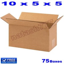 75 - 10x5x5 Cardboard Boxes 32-ECT Mailing Packing Shipping Corrugated Carton