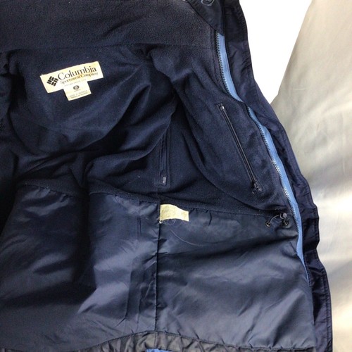 Womens Columbia Double Whammy Winter Ski Jacket Size Small Blue Interchange 3in1 - Picture 14 of 14