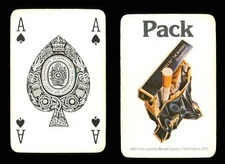 1 x Ace of Spades playing card Philip Morris Cigarettes Pack ZB 2