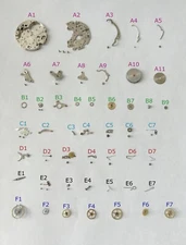 Valjoux Cal 92 Watch Movement Parts Balance Fork Wheel Spring Berral Bridge