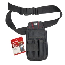 NWOT Husky 7 Pocket Utility Pouch w/Belt 526616 Black 1680D 2PLY Heavy Duty