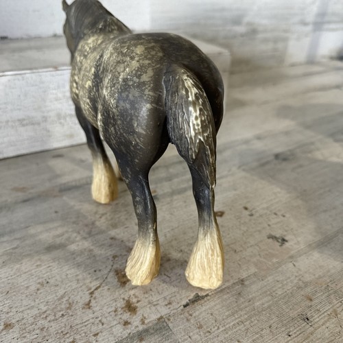 Breyer Model Horse #95 Shire Dapple Grey Mare Marked HESS 71 Vintage 1970s - Picture 8 of 11