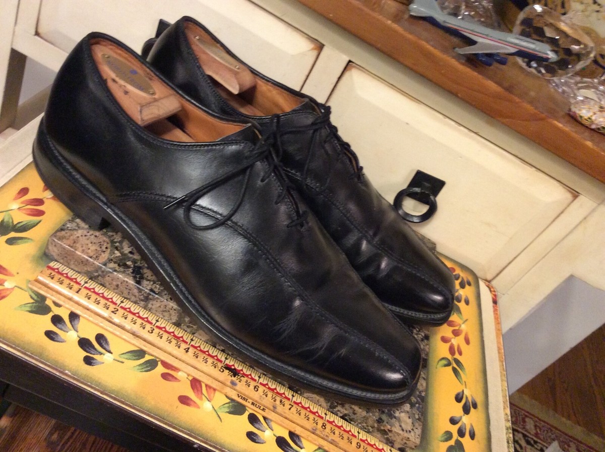 Allen Edmonds Saxon Oxford Men’s Size 11D Black Leather Lace Up Bicycle Toe Allen Edmonds 2402 SAXON Bicycle Toe Black Oxford Dress  main image 3