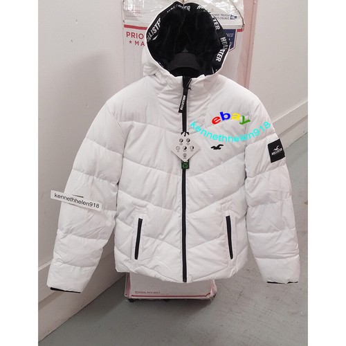 HOLLISTER FAUX FUR LINED PUFFER JACKET 