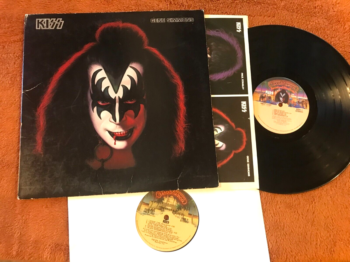 KISS レコード　LP アルバム KISS GENE SIMMONS solo vinyl nblp7120 1978 +extra record 1