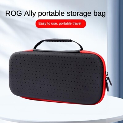 Custodia da viaggio per ASUS ROG ALLY X/ROG ALLY Storage Bag può contenere cavo dati, scheda di memoria e caricabatterie, borsa rigida anti-caduta EVA borsa portatile per accessori ROG Ally (nero