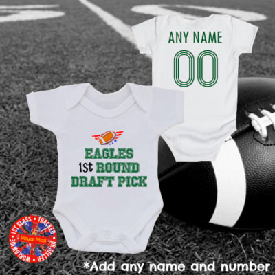 Eagles Babygrow Vest, Personalised USA America