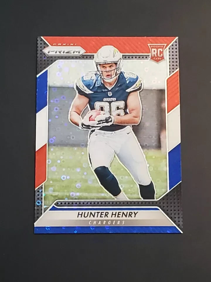 Hunter Henry RC 2016 Prizm Football #262 RED WHITE BLUE DISCO PRIZM