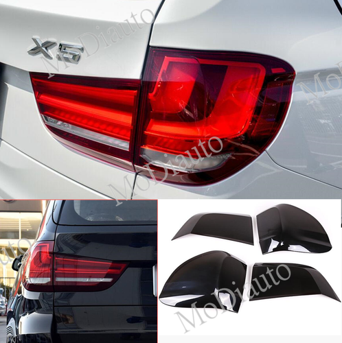 4X Lámpara trasera trasera de luz trasera ABS negra ahumada borde para BMW X5 F15 14-2018 - Imagen 2 de 7