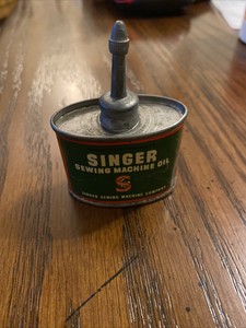 Vintage Singer Sewing Machine Oil 1 1/3 Oz | eBay