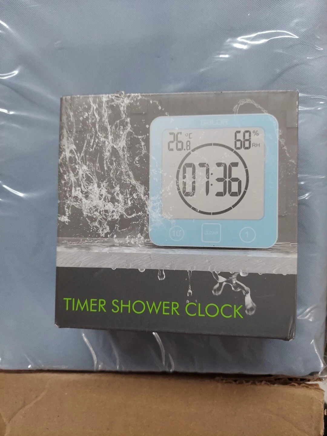 Waterproof Bathroom Shower TIMER CLOCK WHITE