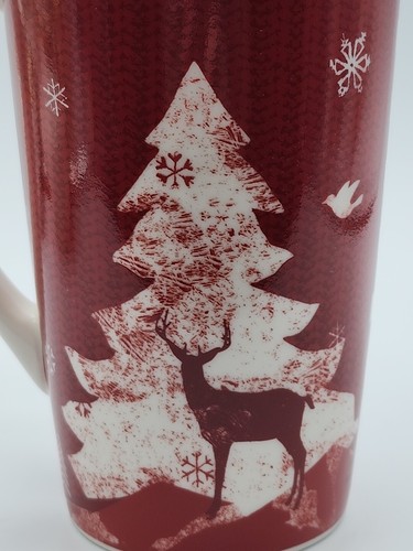 Taza Starbucks árbol copos de nieve ciervo paloma 16 oz. 2008 - Imagen 7 de 12