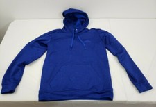 Adidas Men  s Fleece Hooded Climawarm Pullover Blue Hoodie Size Medium BQ8741