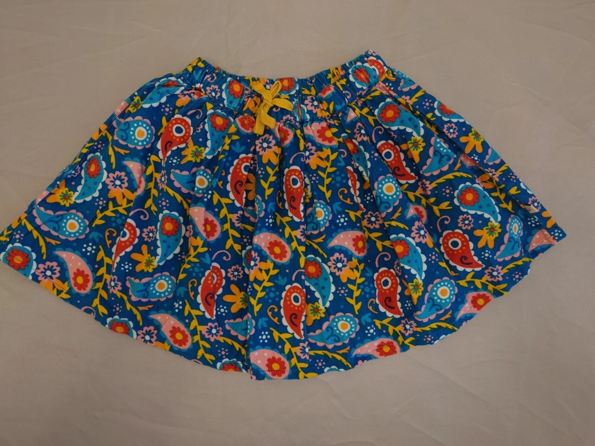Cord hot sale floral skirt