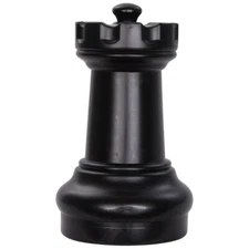 MegaChess 10 Inch Dark Plastic Rook Giant Chess Piece
