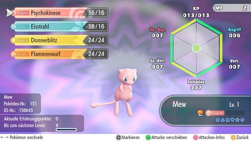 Originales Legendäres Pokéball Plus Mew Level 1 Pokémon Let‘s Go Pikachu/Evoli - Bild 2 von 2
