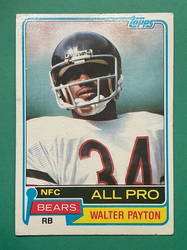 Walter Payton 1981 Topps Football Card #400 - Chicago Bears Running Back HOF