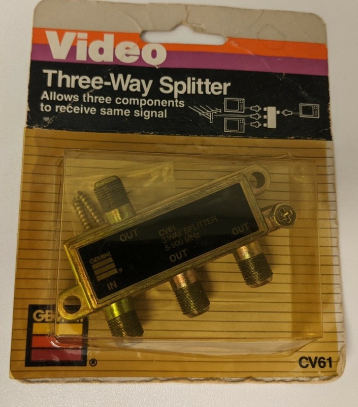 Gemini CV61 Three Way Splitter
