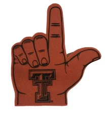  Texas tech football era hand finger foam 16 " fan   Red