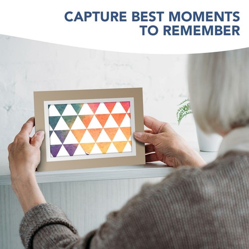 Greetings Card (Biege) - Abstract Triangles Pattern Ombre #24570 - Picture 4 of 8