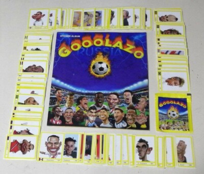 RARO ALBUM WORLD CUP RUSIA 2018 GOOOLAZO, MESSI, RONALDO, NEYMAR, SUAREZ - FULL