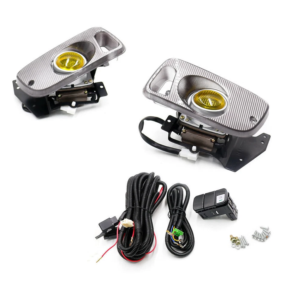 Luz antiniebla amarilla para parachoques Honda Civic 1992-95 2/3 puertas JDM + interruptor luces de conducción Foto 4 de 4