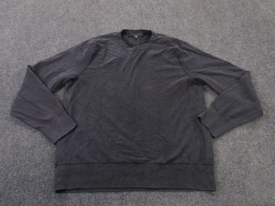 Rag Bone Sweatshirt Men XL Gray Jumper Athletic Outdoors Sweater Casual Pullover - Image 2 of 4