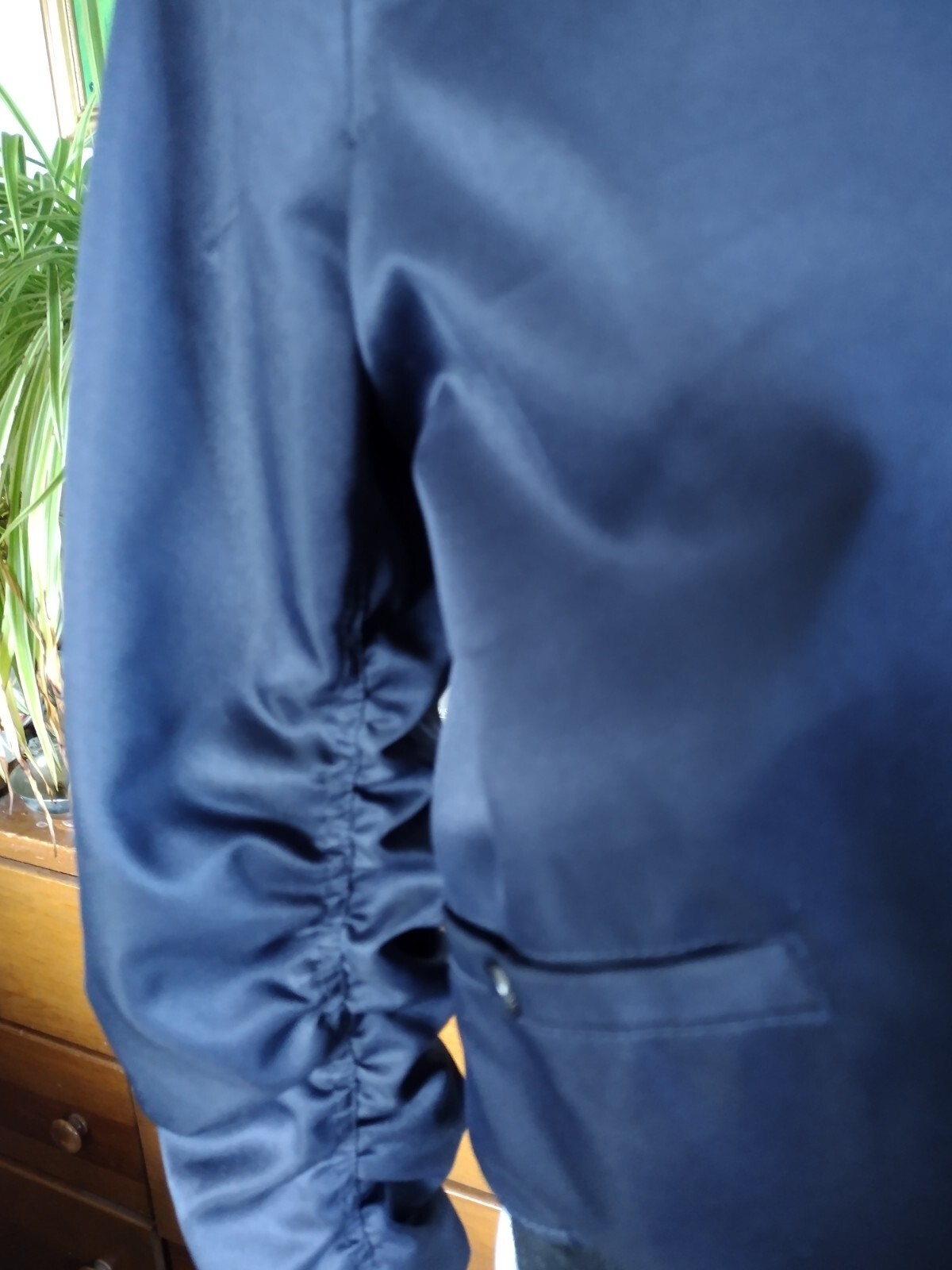 Etcetera Bomber Jacket Women's Lightweight Navy S… - image 5