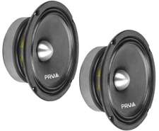2x PRV 6MR400-4 BULLET 6.5" 4-Ohm Mid Range 400Watt Car Audio Bullet Loudspeaker