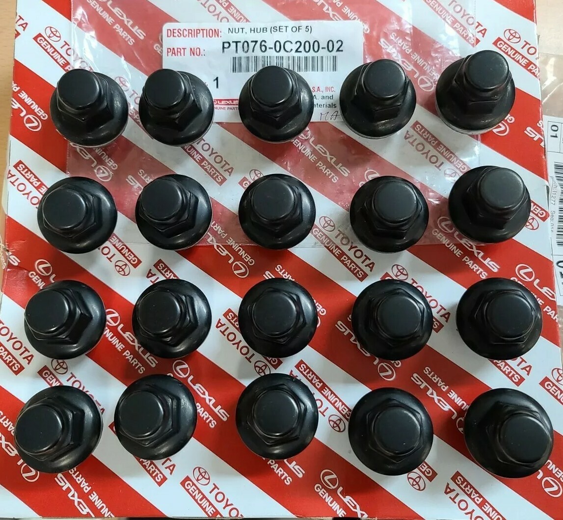 2022 2023 Toyota Tundra 2024 Tacoma Black Lug Nuts Set of 24 PT076