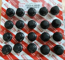 🔥 Toyota Land Cruiser Sequoia Tundra Black Lug Nuts Set of 20 PT076-0C200-02 🔥