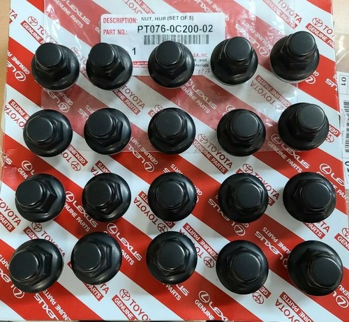 2022 2023 Toyota Tundra 2024 Tacoma Black Lug Nuts Set of 24 PT076-0C200-02 🔥 - Bild 2 von 2