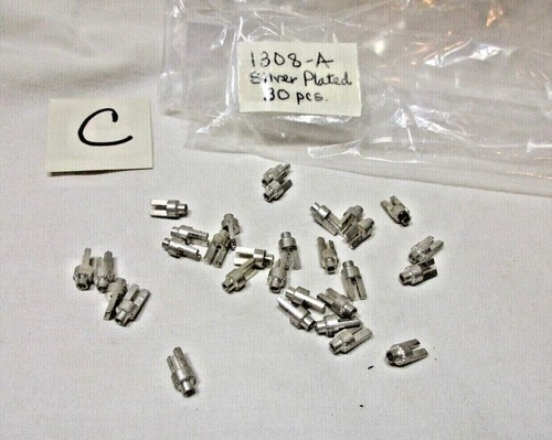 NOS, Vintage, plattiert, Miniatur, hohl, gegabelte Revolverösen, #1308, - USA Verkäufer - Bild 30 von 47