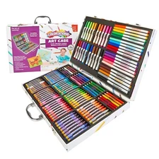 Colorations - Creative Art Case -150 pcs -Markers, Crayons, Colored Pencils NEW