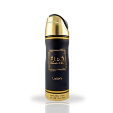 Lattafa Khamrah Perfumed Deo Spray for Unisex, 6.7 Ounce