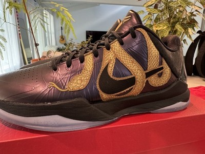 Nike Zoom Kobe 5 Protro Year of the Mamba Eggplant/Gold Low Top - sz 9