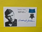 Arthur J.Jackon, CMOH WW2 Signed,autographed,  3x5