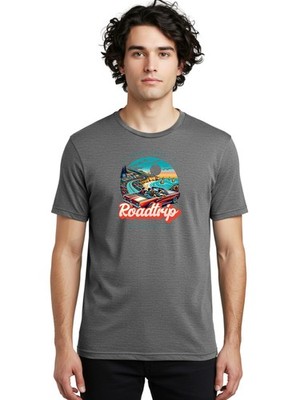 Roadtrip Mens Graphic Tee,100% Cotton,Casual Summer Wear