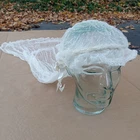 Vintage Wedding Veil Swiss Dot Point D’Esprit Lace Cap Bonnet Chapel Length 32