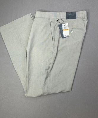 Perry Ellis Mens Dress Pants Travel Luxe- easy care. 33/30 NEW 